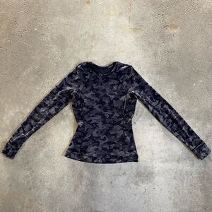 Lululemon Runderful Long Sleeve
Heritage Camo Jacquard Black Lunar Rock